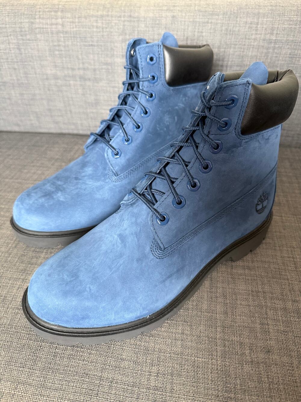 New Timberland Classic 6 Inch Waterproof Boots Mens Size 10 Light Blue Nubuck